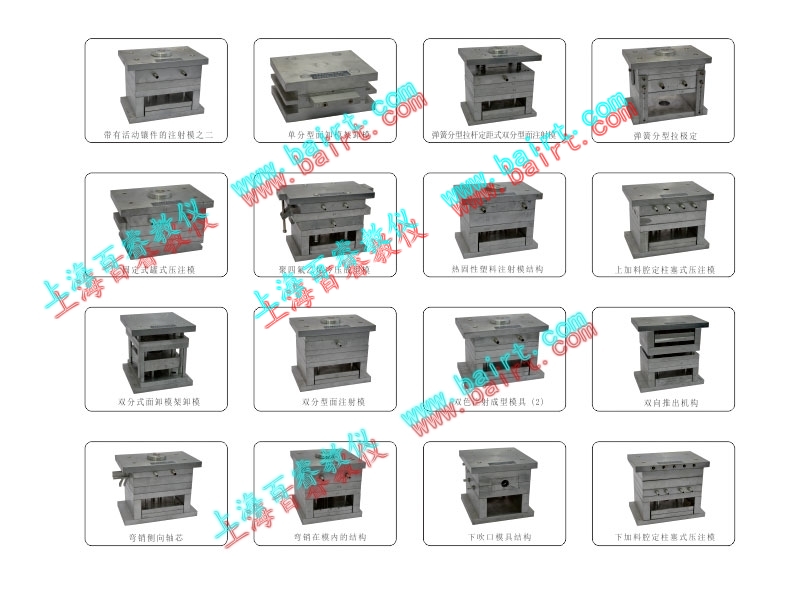 BR-M05C塑料成型工艺与模具设计拆装模型(全铝制)